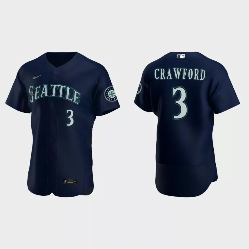 J.P. Crawford Seattle Mariners Authentic Jersey – Navy