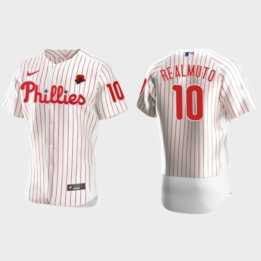 J.T. Realmuto Philadelphia Phillies 2021 Memorial Day Authentic Jersey – White