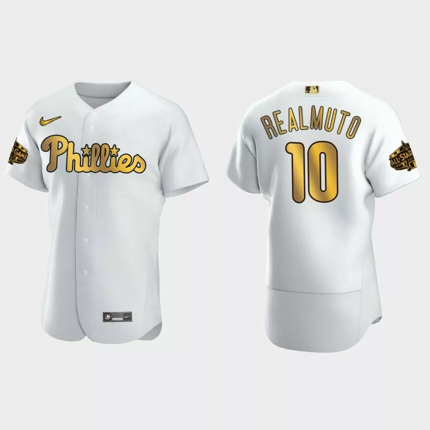 J.T. Realmuto Philadelphia Phillies 2022 MLB All-Star Game Jersey – White Gold