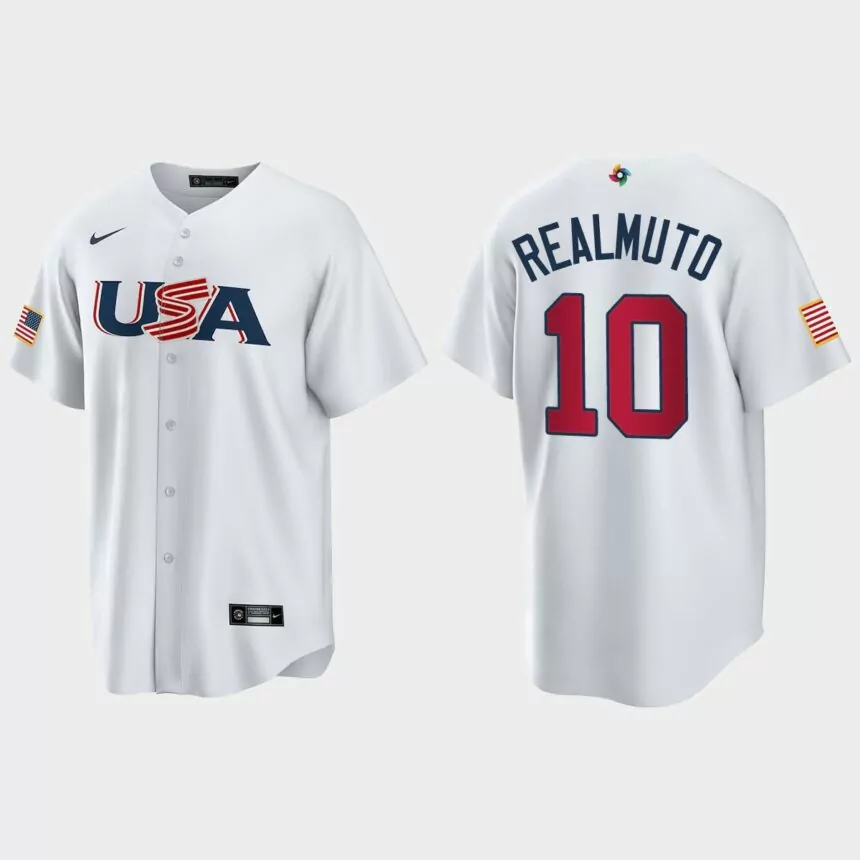 J.T. Realmuto Philadelphia Phillies 2023 World Baseball Classic USA Replica Jersey – White