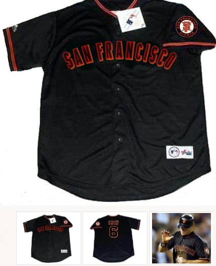J.T. SNOW San Francisco Giants 2002 Majestic Throwback Alternate Baseball Jersey