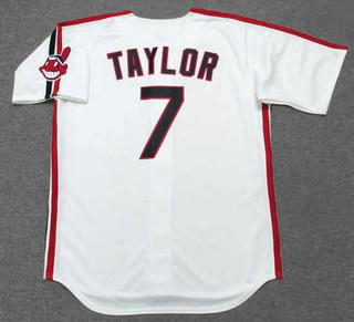 JAKE TAYLOR Cleveland Indians 1980's Majestic Baseball Throwback Jersey