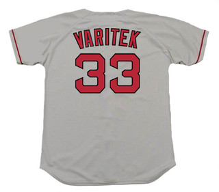 JASON VARITEK Boston Red Sox 2004 Majestic Throwback Away Baseball Jersey