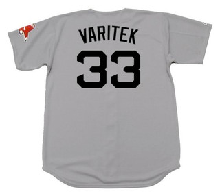 JASON VARITEK Boston Red Sox 2009 Majestic Throwback Away Baseball Jersey