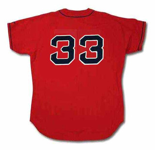 JASON VARITEK Boston Red Sox 2010 Majestic Throwback Alternate Baseball Jersey