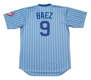 JAVIER BAEZ Chicago Cubs 1980's Majestic Baseball Cooperstown Throwback Jersey