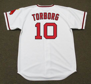 JEFF TORBORG California Angels 1972 Majestic Cooperstown Home Baseball Jersey
