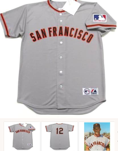 JIM DAVENPORT San Francisco Giants 1969 Majestic Throwback Away Baseball Jersey