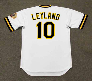 JIM LEYLAND Pittsburgh Pirates 1990 Home Majestic Throwback Baseball Jersey