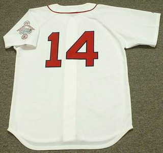 JIM RICE Boston Red Sox 1987 Majestic Throwback Home Baseball Jersey
