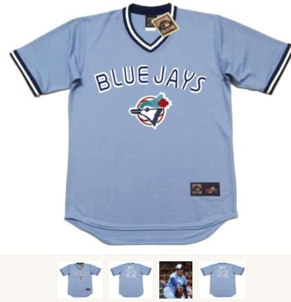 JIMMY KEY Toronto Blue Jays 1987 Majestic Cooperstown Away Baseball Jersey