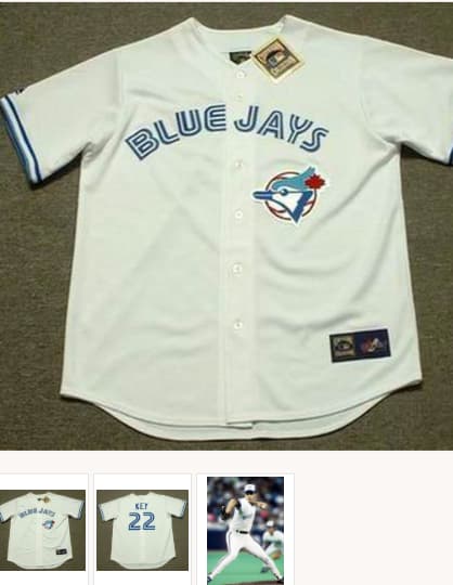 JIMMY KEY Toronto Blue Jays 1990 Majestic Throwback Home Baseball Jersey