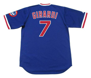 JOE GIRARDI Chicago Cubs 1989 Majestic Cooperstown Throwback Baseball Jersey