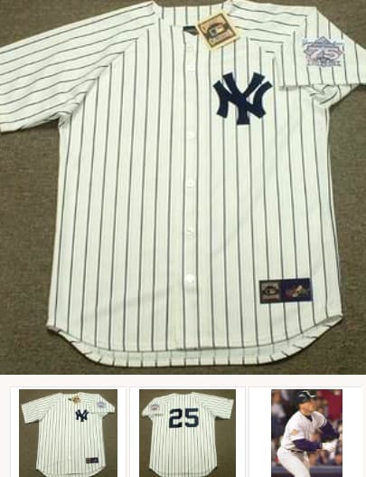 JOE GIRARDI New York Yankees 1998 Majestic Cooperstown Home Jersey