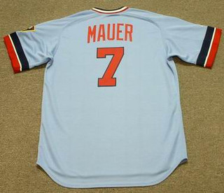 JOE MAUER Minnesota Twins 1980's Away Majestic Throwback Baseball Jersey