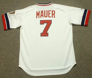 JOE MAUER Minnesota Twins 1980's Home Majestic Throwback Baseball Jersey