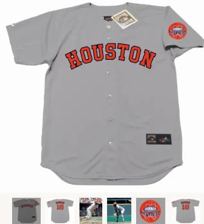 JOE MORGAN Houston Astros 1971 Majestic Cooperstown Away Baseball Jersey