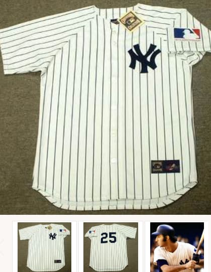 JOE PEPITONE New York Yankees 1969 Majestic Cooperstown Home Jersey