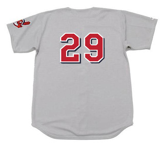 JOHN LOWENSTEIN Cleveland Indians 1970 Away Majestic Baseball Throwback Jersey