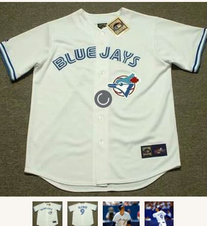JOHN OLERUD Toronto Blue Jays 1992 Majestic Throwback Home Baseball Jersey