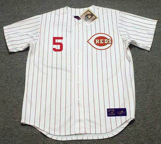 JOHNNY BENCH Cincinnati Reds 1967 Home Majestic Baseball Throwback Jersey