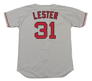 JON LESTER Boston Red Sox 2008 Majestic Throwback Away Baseball Jersey
