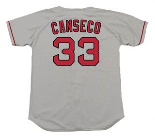 JOSE CANSECO Boston Red Sox 1995 Majestic Throwback Away Baseball Jersey