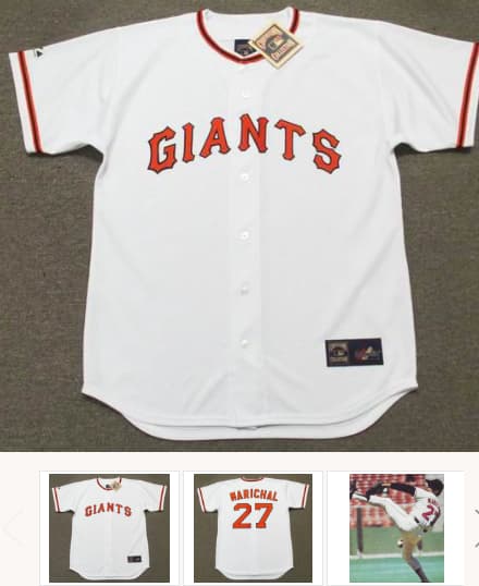 JUAN MARICHAL San Francisco Giants 1973 Majestic Throwback Home Baseball Jersey