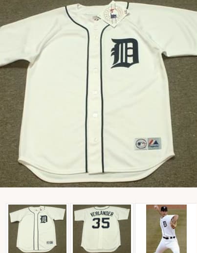 JUSTIN VERLANDER Detroit Tigers 2006 Majestic Throwback Home Baseball Jersey
