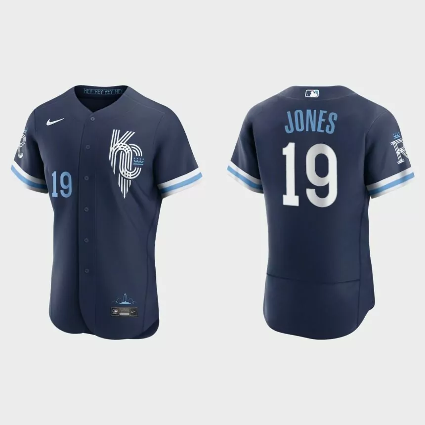JaCoby Jones Kansas City Royals 2022 City Connect Authentic Jersey – Navy