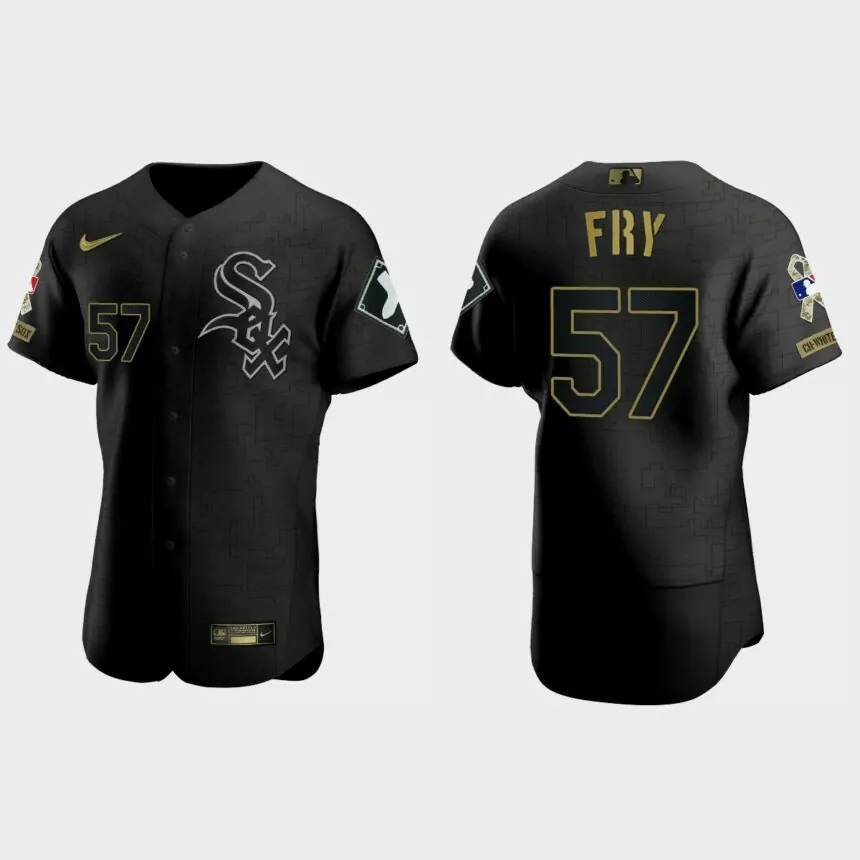 Jace Fry Chicago White Sox 2021 Salute to Service Jersey – All Black