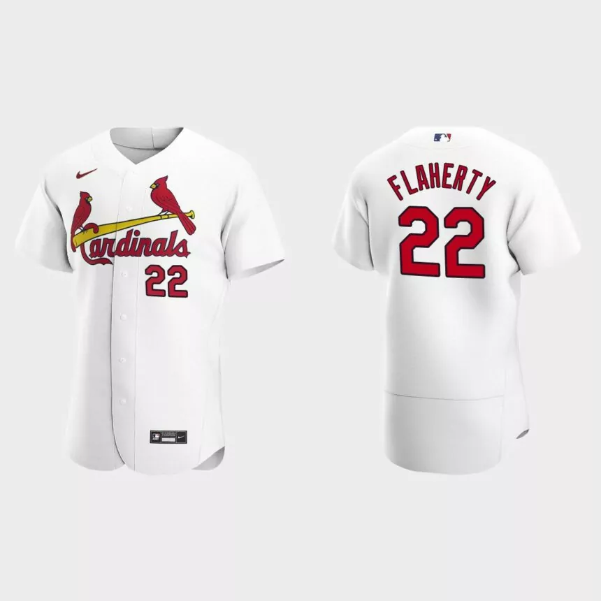 Jack Flaherty #22 St. Louis Cardinals White Authentic 2020 Home Jersey