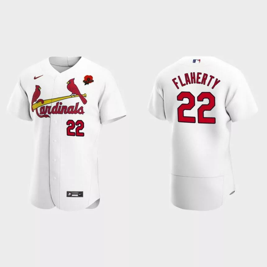 Jack Flaherty St. Louis Cardinals 2021 Memorial Day Authentic Jersey – White