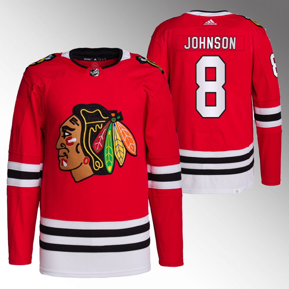 Jack Johnson Chicago Blackhawks Home Red Authentic Jersey