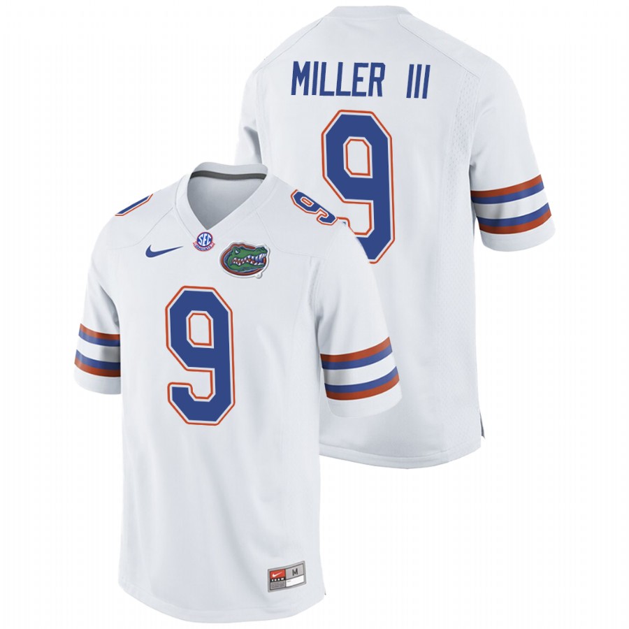 Jack Miller III Florida Gators White 2021-22 College Football Jersey