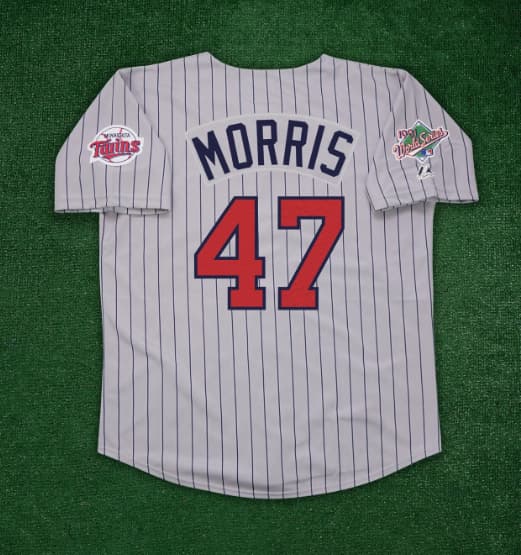 Jack Morris 1991 Minnesota Twins World Series Cooperstown Men's Road Jersey