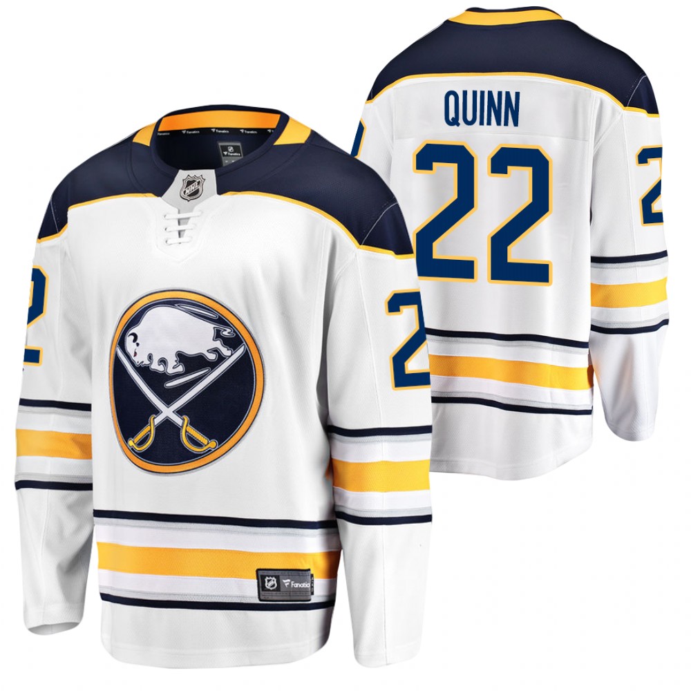 Jack Quinn Buffalo Sabres 2020 NHL Draft White Away Jersey