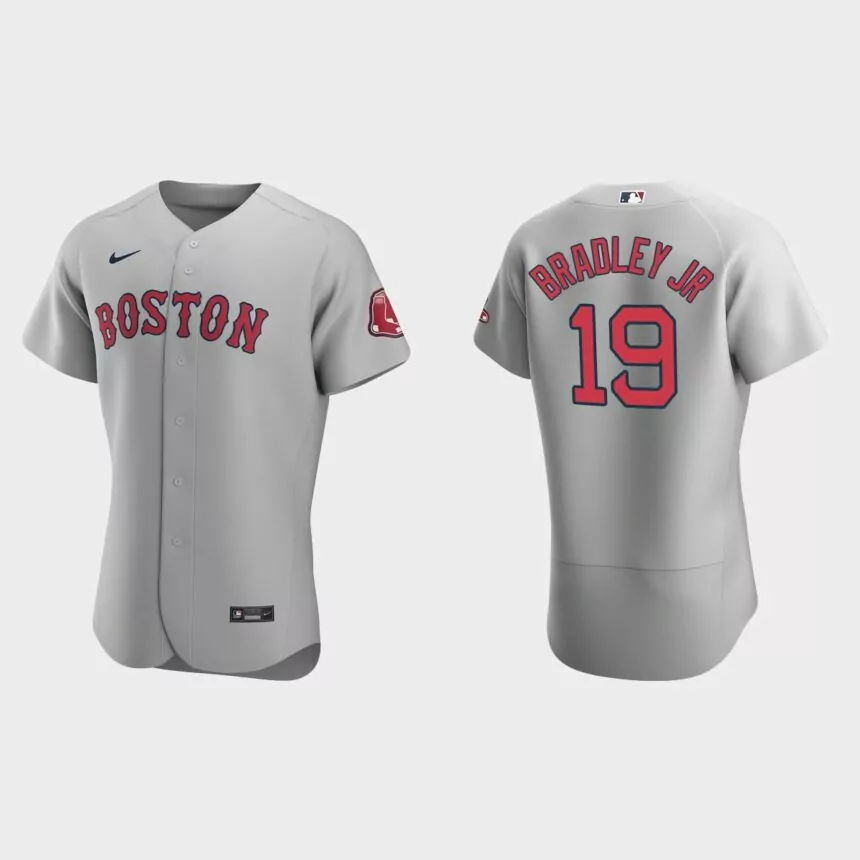 Jackie Bradley Jr. Boston Red Sox Authentic Road Jersey – Gray