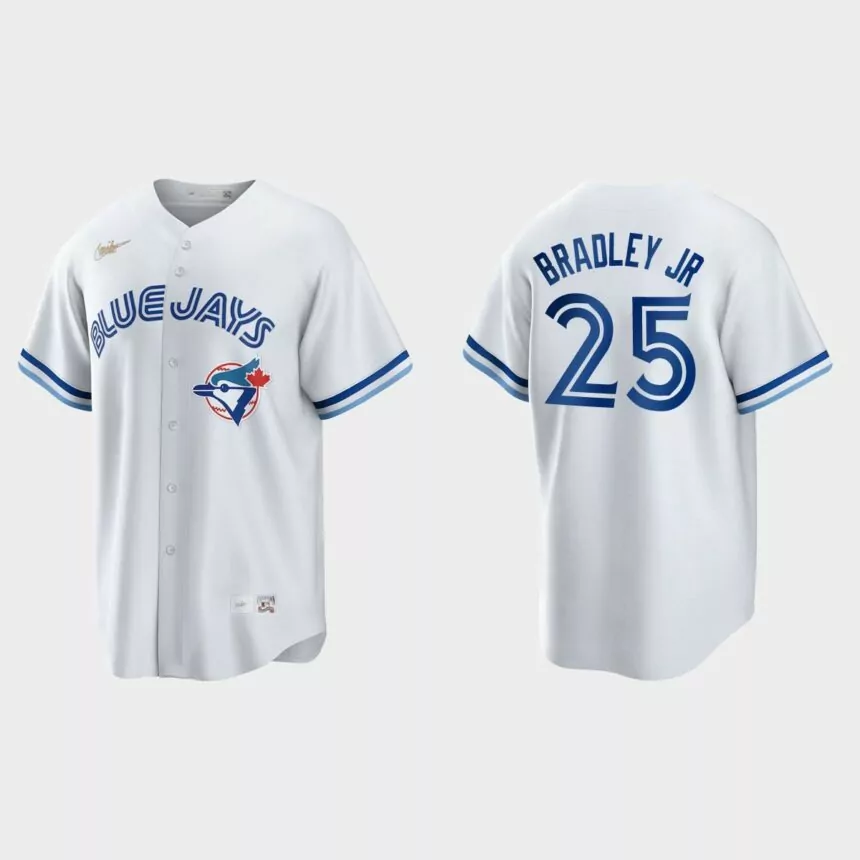 Jackie Bradley Jr. Toronto Blue Jays Cooperstown Collection Home Jersey – White