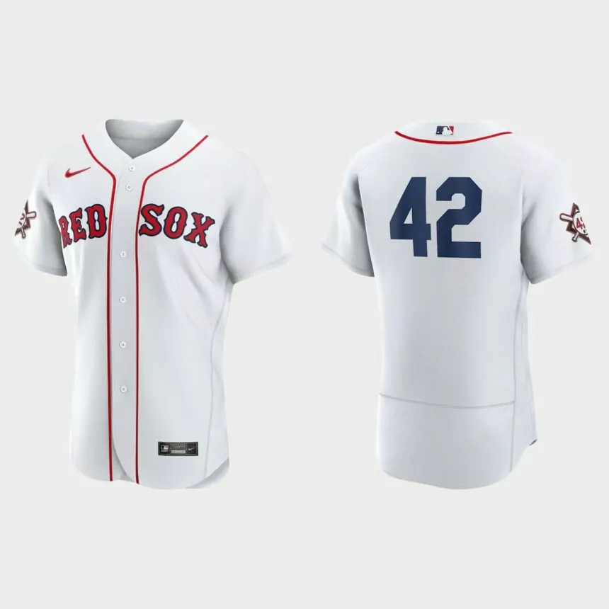 Jackie Robinson Boston Red Sox Authentic Jersey – White