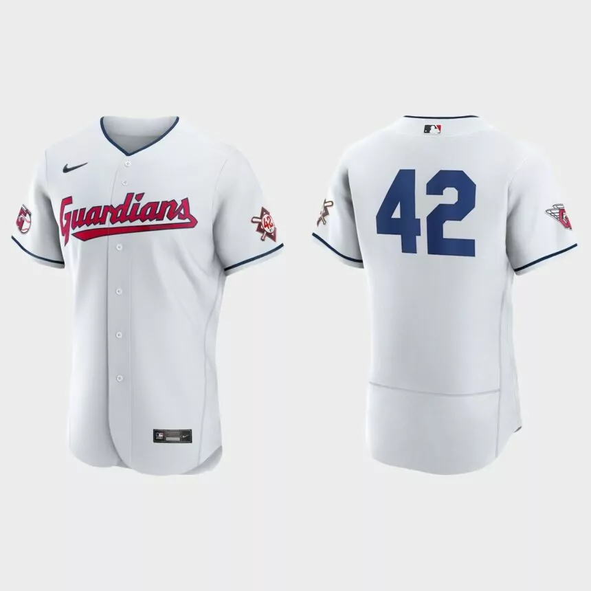 Jackie Robinson Cleveland Guardians Authentic Jersey – White