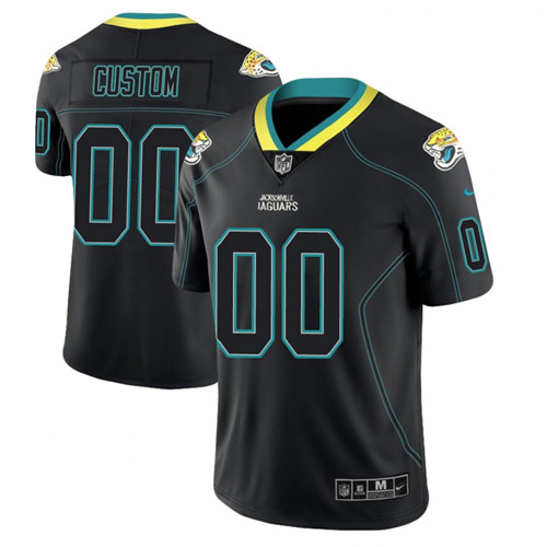 Jacksonville Jaguars Custom 2018 Lights Out Color Rush Limited Black Jersey