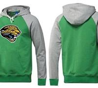 Jacksonville Jaguars Logo Pullover Hoodie Green & Grey