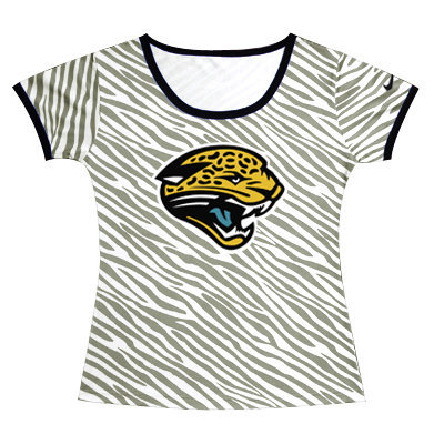 Jacksonville Jaguars Sideline Legend Authentic Logo women Zebra stripes T-shirt