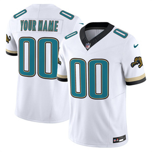 Jacksonville Jaguars Throwback Vapor Limited Custom Jersey - All Stitched White
