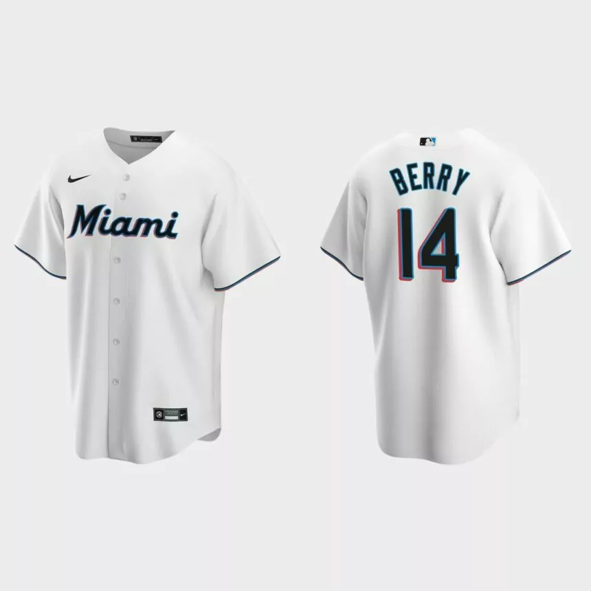 Jacob Berry Miami Marlins 2022 MLB Draft Home Replica Jersey – White