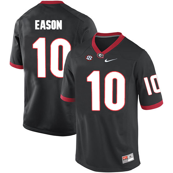 Jacob Eason Georgia Bulldogs Men's Jersey - #10 NCAA Black Limited Home