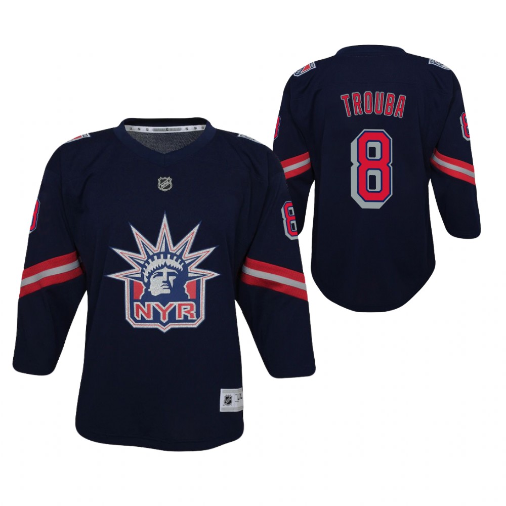 Jacob Trouba New York Rangers 2021 Reverse Retro Navy Youth Jersey Replica