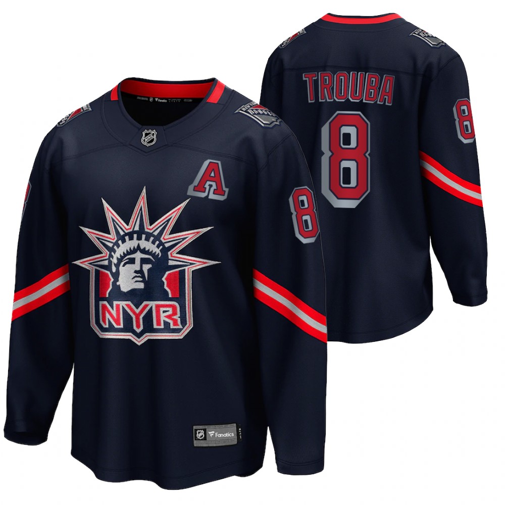 Jacob Trouba New York Rangers 2021 Special Edition Navy Men Jersey Reverse Retro