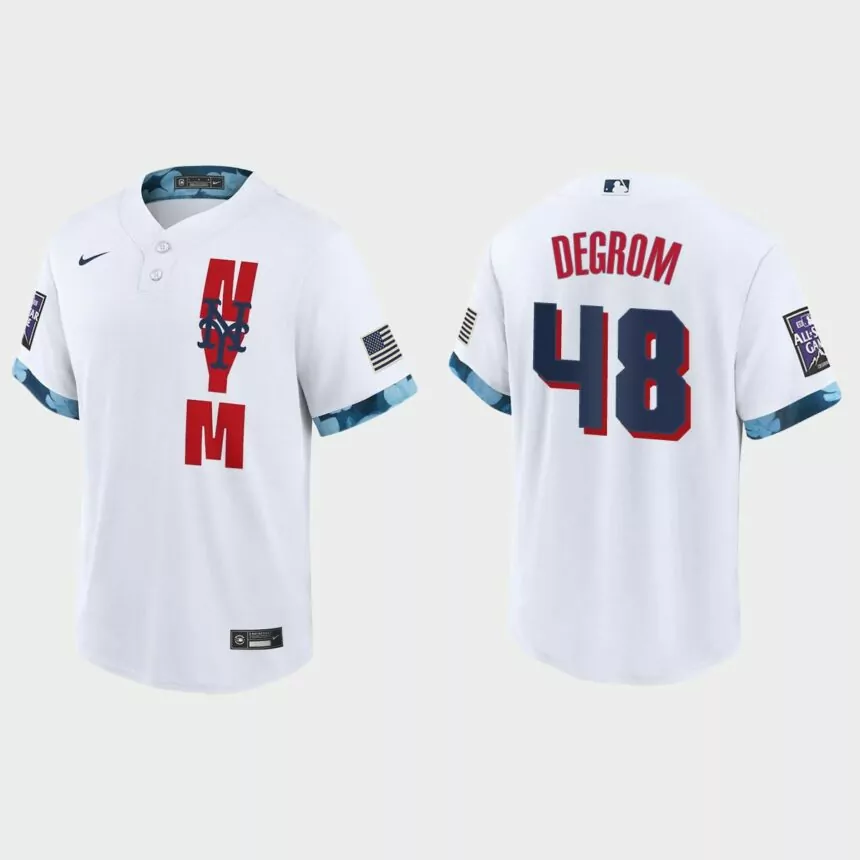 Jacob deGrom New York Mets 2021 MLB All-Star Game Replica Jersey – White